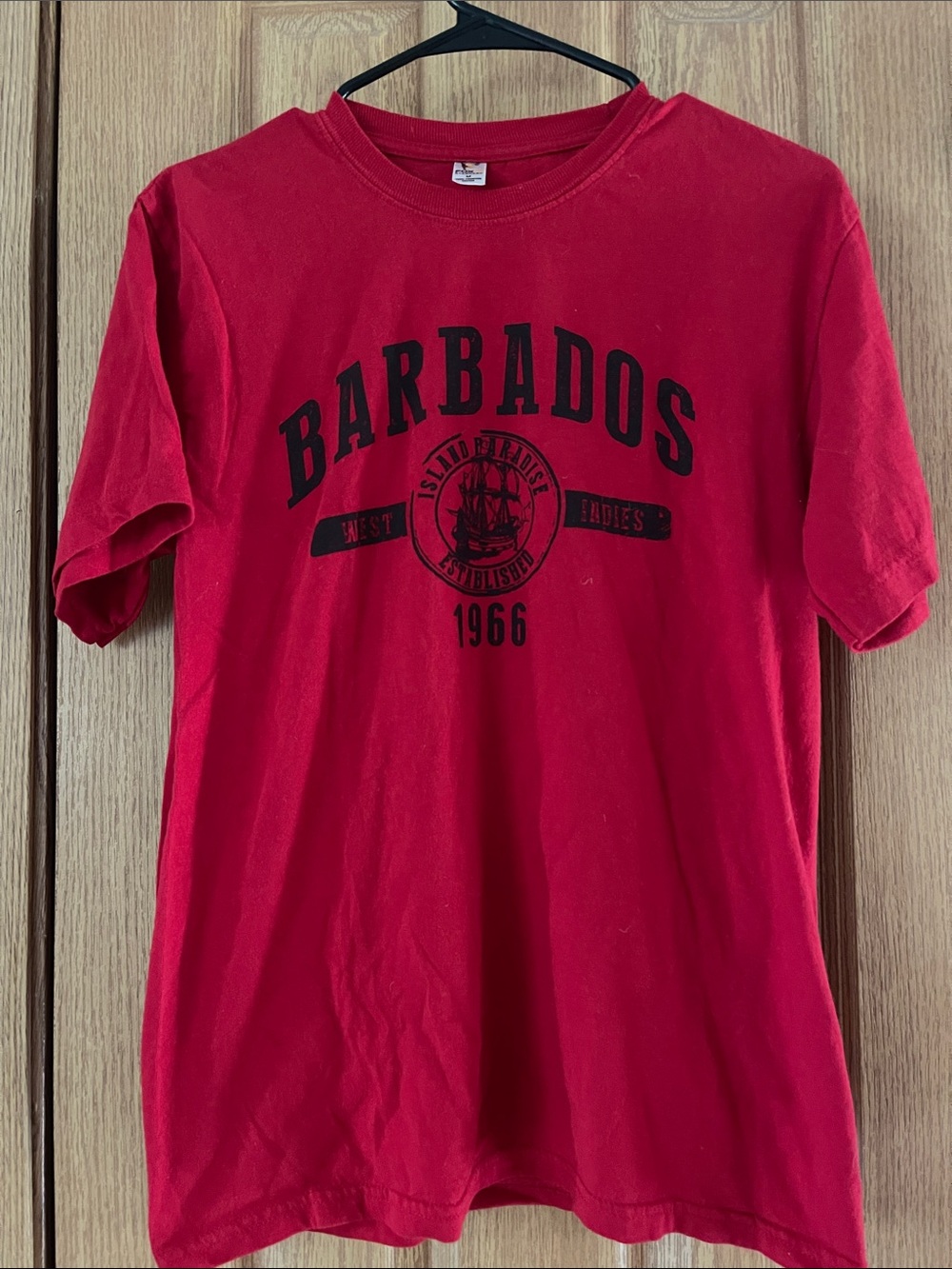 Barbados Graphic Short Sleeve Tee - Red